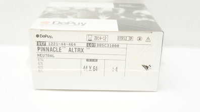 DePuy 1221-44-464 Pinnacle ALTRX +4 Neutral 44mm ID x 64mm OD (x)